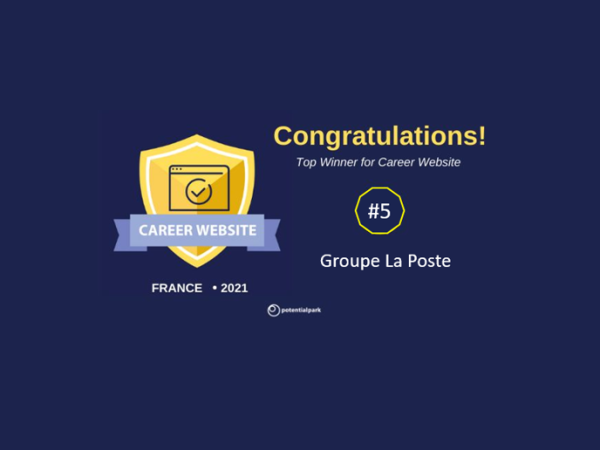 Potential Park 2021 : Le Groupe La Poste intègre le TOP 5 du classement pour son site carrières !