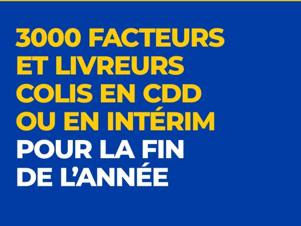 La Poste recrute 3 000 renforts pour la fin de l’année !