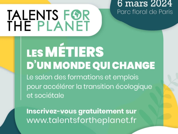 Rendez-vous sur le Salon Talents for the Planet !